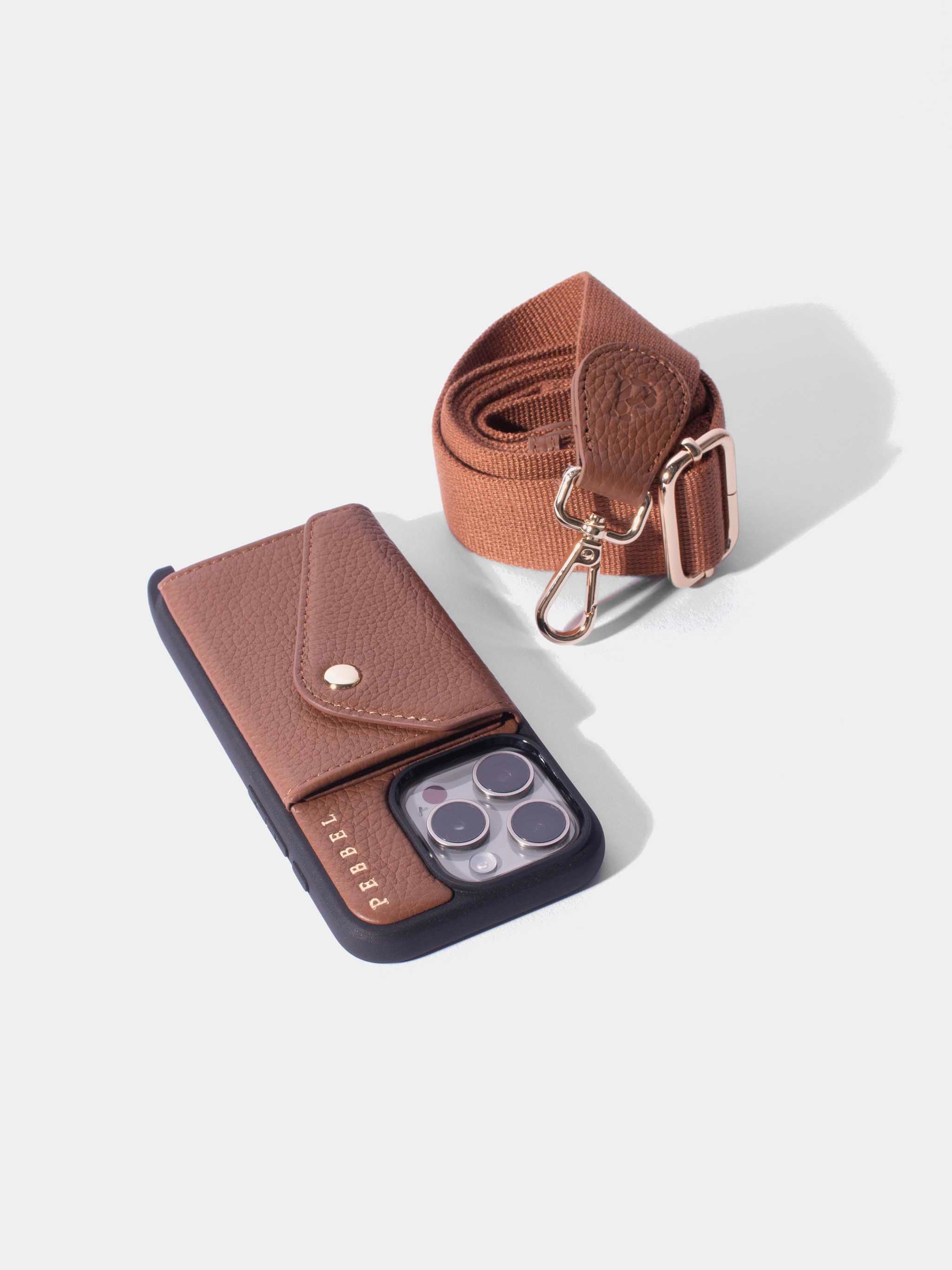 iPhone Hoesje met Hailey Premium Koord Bruin