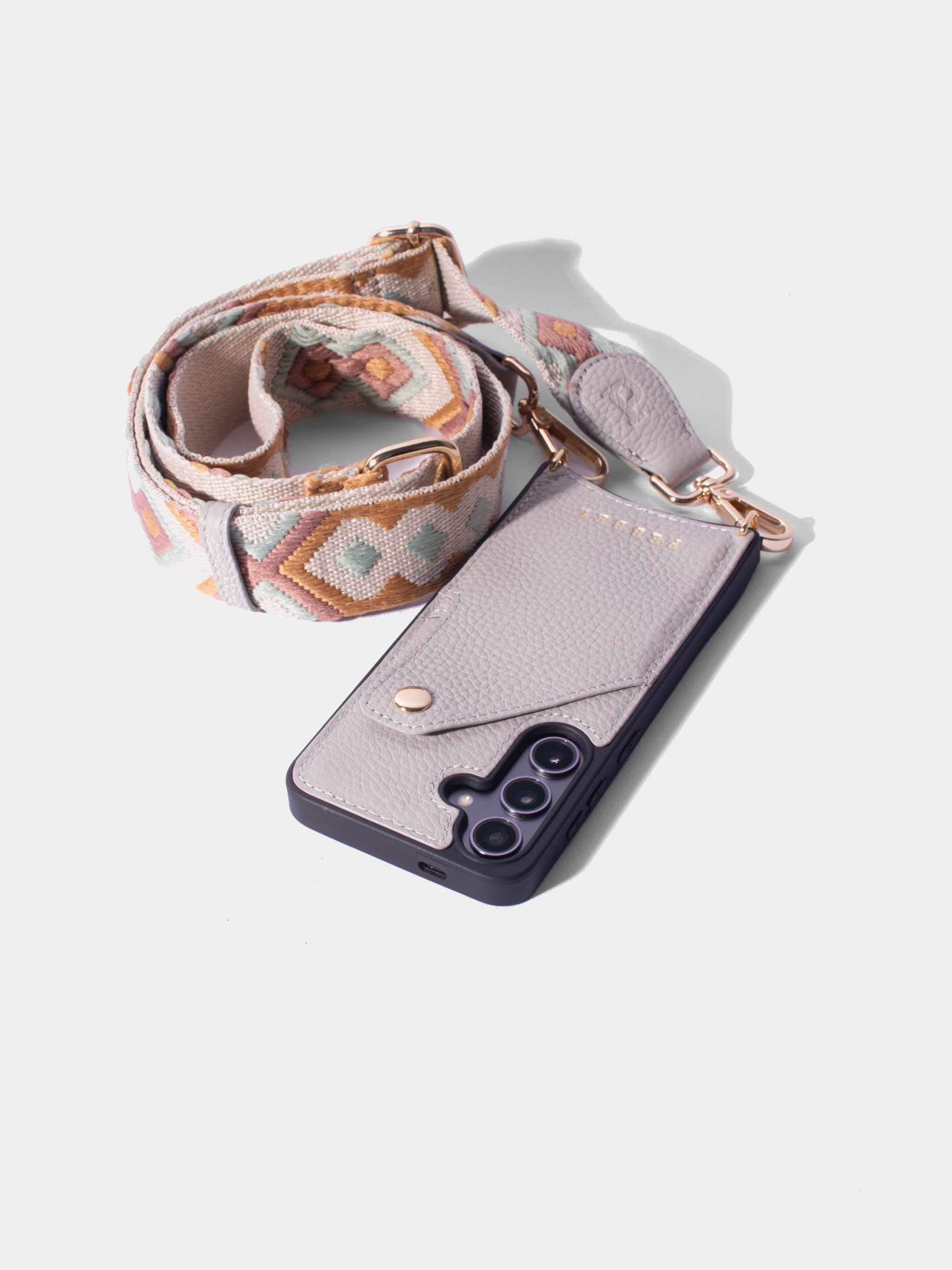 iPhone Hoesje met Indie Koord Greige