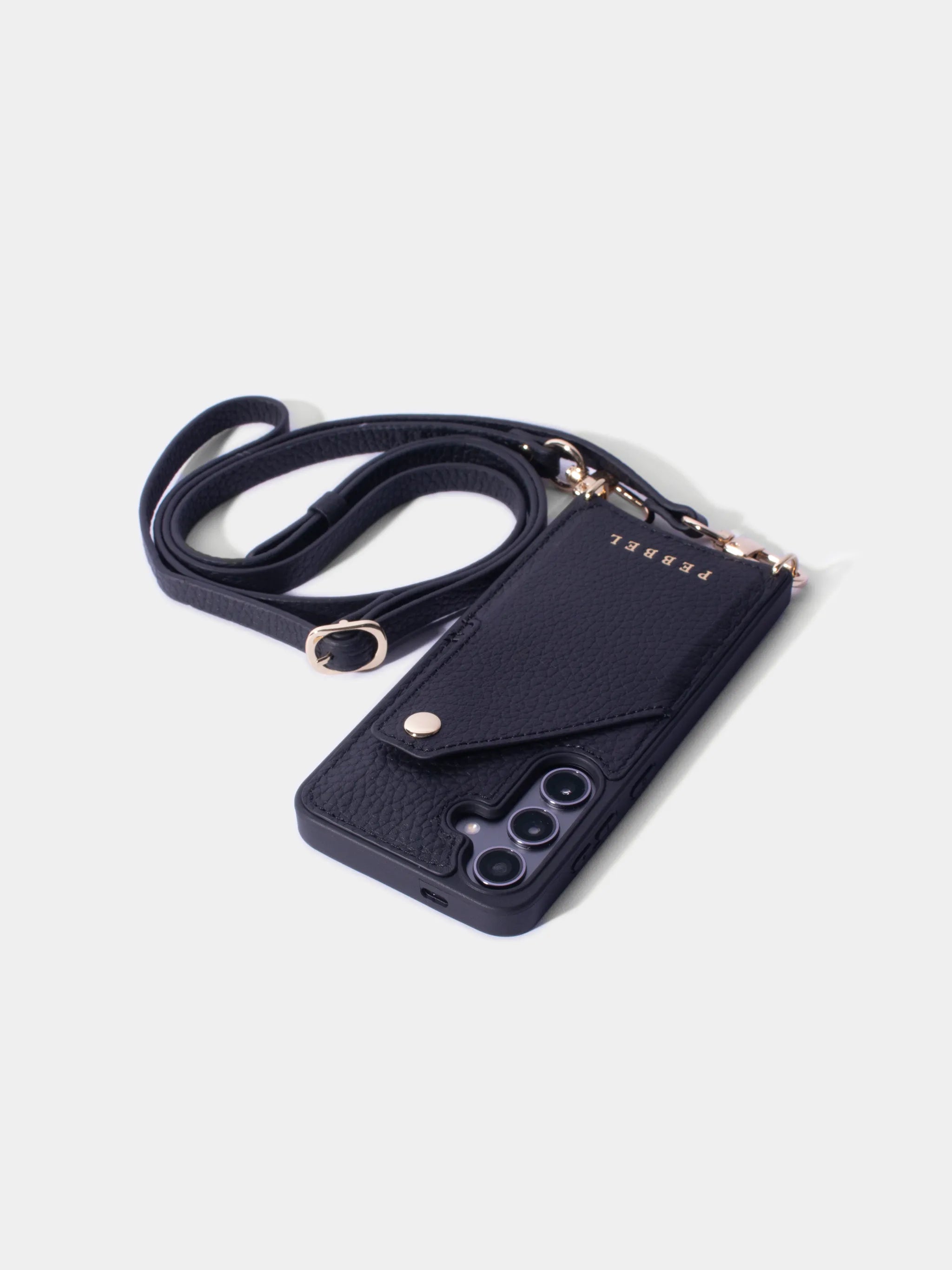 iPhone Hoesje met Leren Koord Zwart
