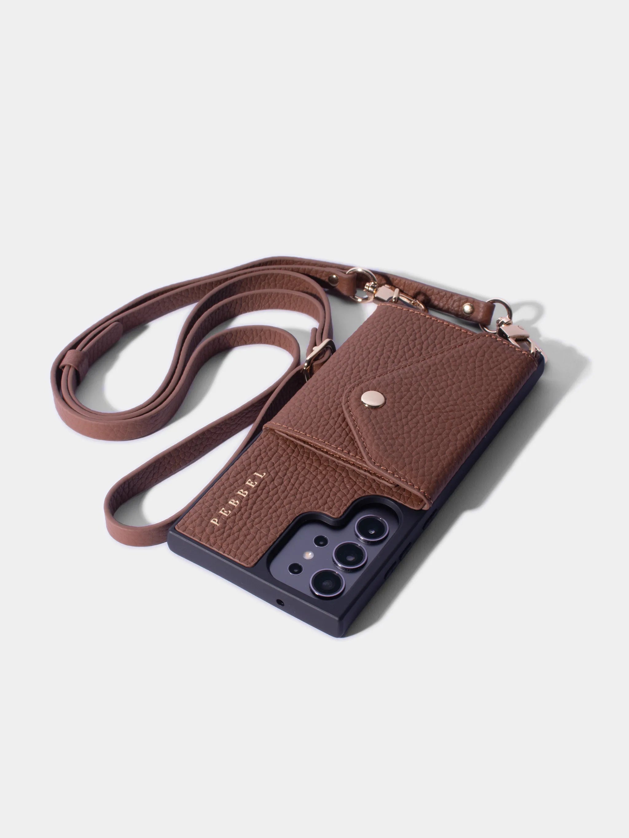 Samsung S24 Ultra Hoesje met koord Bruin