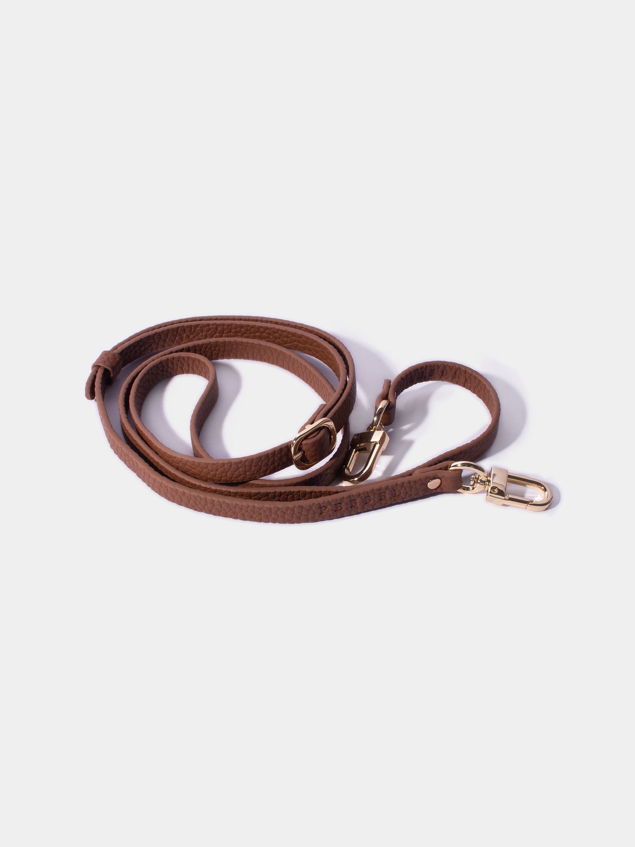 Leren telefoonkoord voor iPhone hoesje | Cognac Bruin