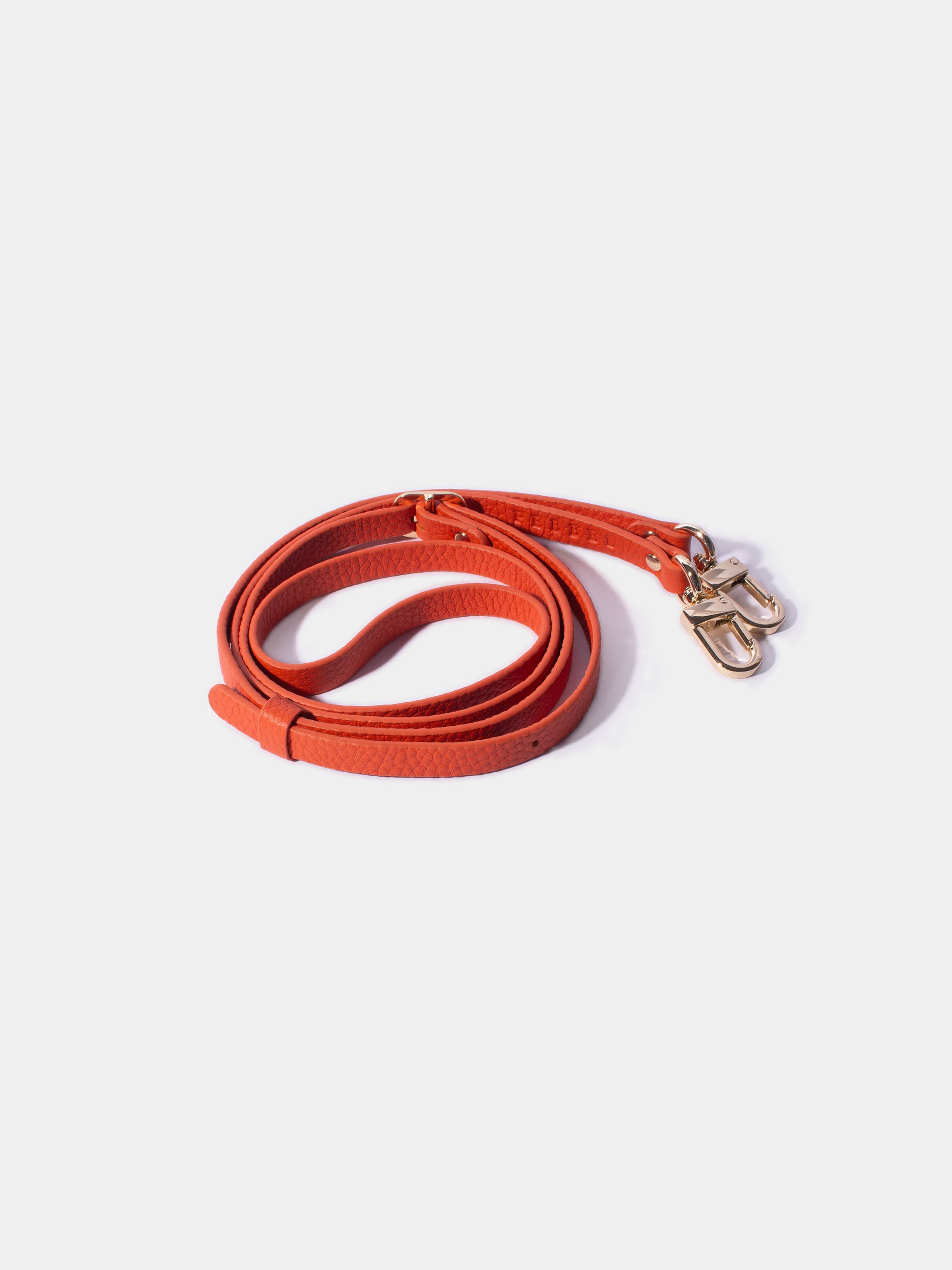 Leren Strap/koord voor iPhone hoesje | Pebbel Oranje