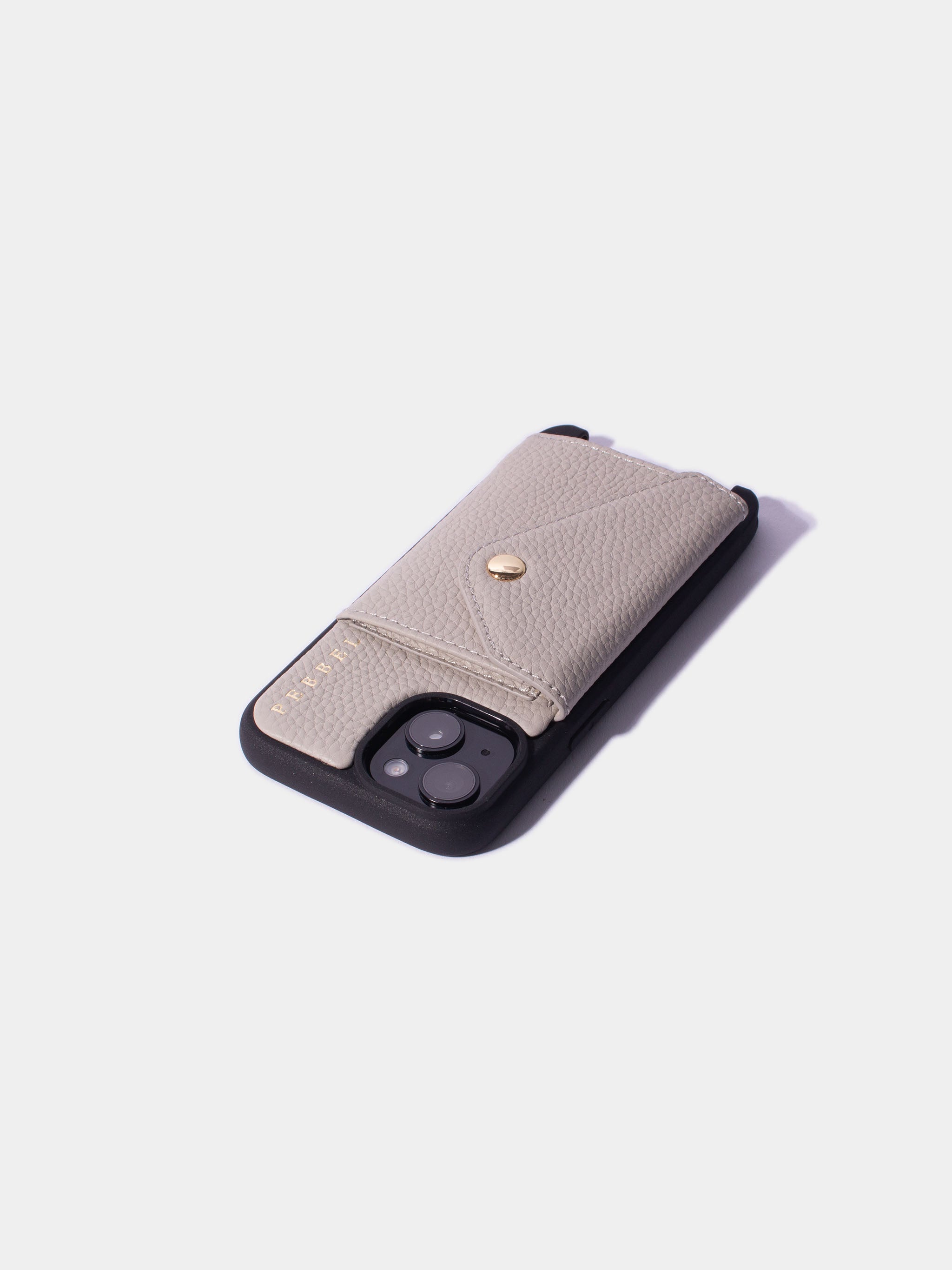 iPhone Hoesje met Leren Koord Greige