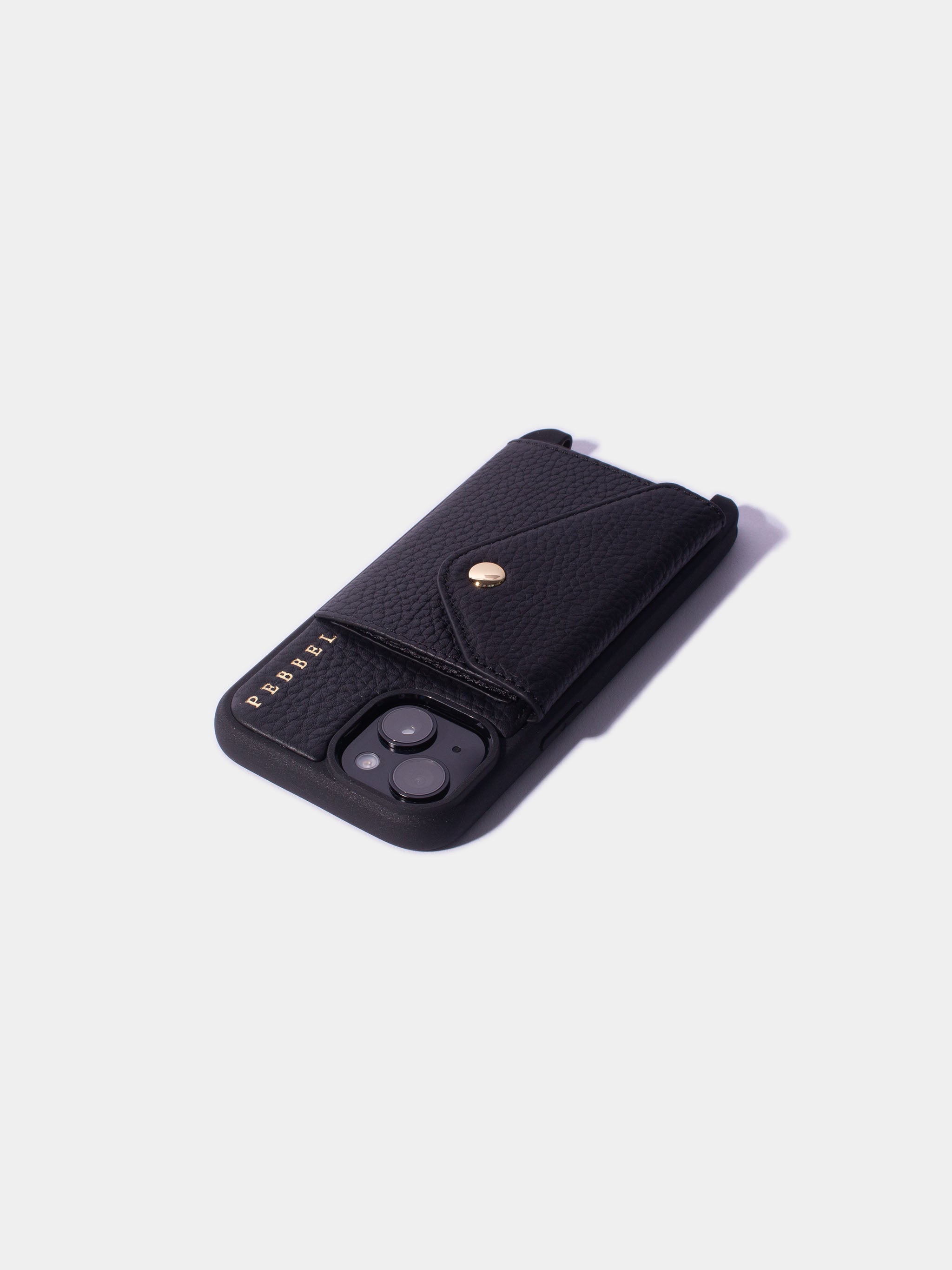 iPhone Hoesje met Leren Koord Zwart
